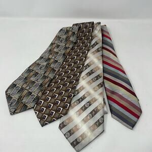 Bundle of brown/gold vintage men’s silk ties